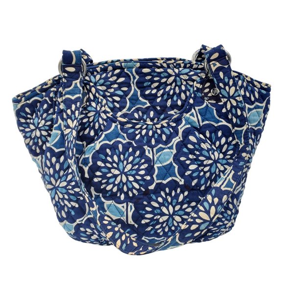 Vera Bradley Blue Petal Splash 5pc Glenna Bag, Wristlets, Wallets, Sunglass Case - Picture 4 of 16
